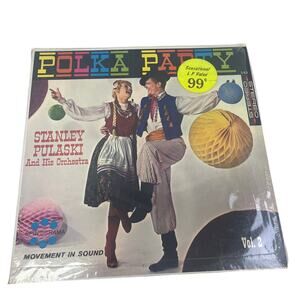 Vintage Polka Party Volume 2 Stanley Pulaski Orchestra Vinyl LP Record Album